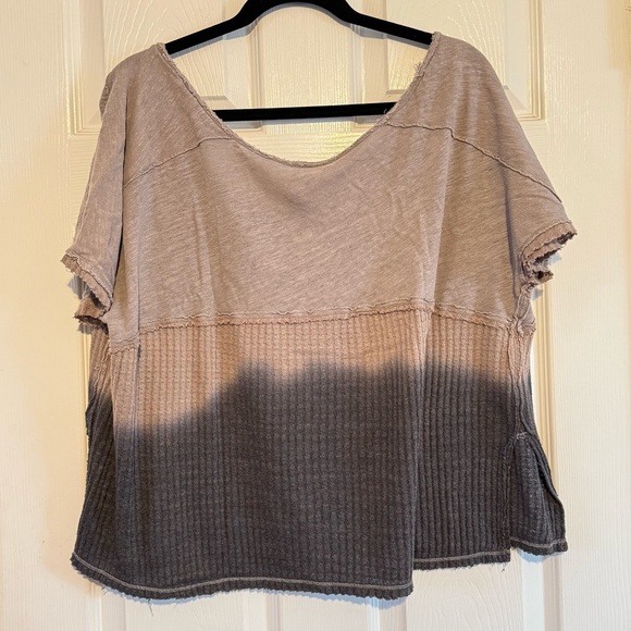 Free People Sundial Tie Dye Top Oversized Boho Slouchy Distressed Small - Picture 3 of 5